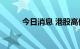 今日消息 港股高伟电子涨近10%