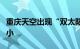 重庆天空出现“双太阳”：一左一右、一大一小