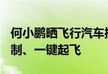 何小鹏晒飞行汽车操控视频：方向盘+档杆控制、一键起飞