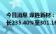 今日消息 鼎胜新材：预计上半年净利同比增长235.40%至301.16%