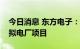 今日消息 东方电子：公司拥有多个城市级虚拟电厂项目