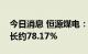 今日消息 恒源煤电：预计上半年净利同比增长约78.17%