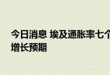 今日消息 埃及通胀率七个月来首度下降 惠誉调高埃及经济增长预期