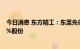 今日消息 东方精工：东圣先行和青海普仁拟合计减持不超1%股份