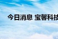 今日消息 宝馨科技触及涨停 走出8天6板