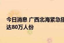 今日消息 广西北海紧急搭建气膜实验室 日核酸检测能力将达80万人份