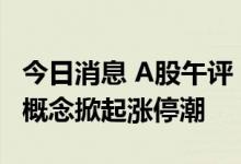 今日消息 A股午评：三大指数均涨超1% 环保概念掀起涨停潮