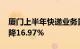 厦门上半年快递业务量累计2.64亿件 同比下降16.97%