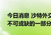 今日消息 沙特外交大臣：俄罗斯是欧佩克+不可或缺的一部分