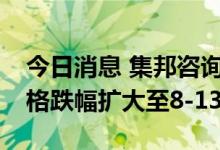 今日消息 集邦咨询：第三季NAND Flash价格跌幅扩大至8-13%