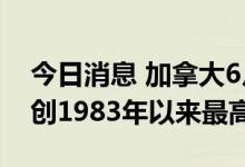 今日消息 加拿大6月CPI同比增长8.1% 增幅创1983年以来最高