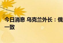 今日消息 乌克兰外长：俄罗斯和乌克兰几乎就谷物出口达成一致