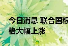 今日消息 联合国粮农组织：拉美地区粮食价格大幅上涨