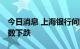 今日消息 上海银行间同业拆放利率Shibor多数下跌