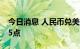 今日消息 人民币兑美元中间价较上日调降155点