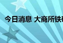 今日消息 大商所铁矿期货主力合约大涨6%