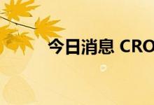 今日消息 CRO概念板块震荡走低