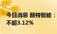 今日消息 酷特智能：国科瑞华等股东拟减持不超3.12%