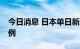 今日消息 日本单日新增新冠确诊病例超18万例