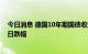 今日消息 德国10年期国债收益率将创下3月1日以来最大单日跌幅