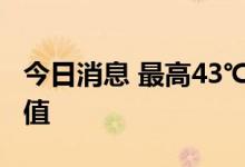 今日消息 最高43℃ 浙江台州气温突破历史极值