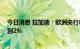 今日消息 拉加德：欧洲央行将继续加息 直至将通胀率拉回到2%