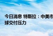 今日消息 特斯拉：中美市场Q2保持增长 上海工厂缓解了全球交付压力