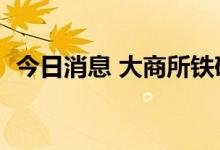 今日消息 大商所铁矿期货主力合约大涨5%