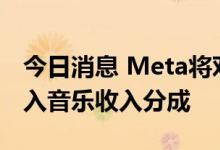 今日消息 Meta将对Facebook视频创作者引入音乐收入分成