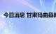 今日消息 甘肃玛曲县新增4例无症状感染者