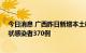 今日消息 广西昨日新增本土确诊病例32例，新增本土无症状感染者370例