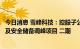 今日消息 雪峰科技：控股子公司拟投资建设天然气综合利用及安全储备调峰项目 二期