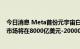 今日消息 Meta首份元宇宙白皮书：预测未来几年内元宇宙市场将在8000亿美元-20000亿美元