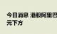 今日消息 港股阿里巴巴股价再度跌至100港元下方