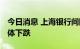 今日消息 上海银行间同业拆放利率Shibor集体下跌