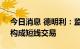今日消息 德明利：监事配偶买卖公司股票，构成短线交易