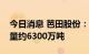 今日消息 芭田股份：公司贵州小高寨磷矿储量约6300万吨