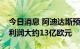 今日消息 阿迪达斯预计全年持续经营业务净利润大约13亿欧元