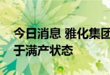 今日消息 雅化集团：目前雅安锂业产线已处于满产状态