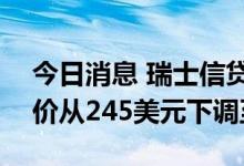 今日消息 瑞士信贷将Meta Platforms目标价从245美元下调至214美元