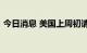 今日消息 美国上周初请失业金人数达25.6万