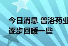 今日消息 普洛药业：下半年预计兽药市场会逐步回暖一些