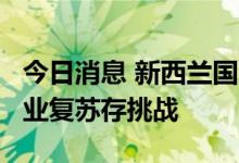 今日消息 新西兰国门8月1日起全面重开 旅游业复苏存挑战