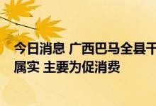 今日消息 广西巴马全县干部获一农商行整体授信？县政府：属实 主要为促消费