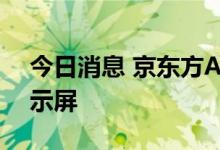 今日消息 京东方A：为荣耀产品供应柔性显示屏