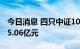 今日消息 四只中证1000ETF合计募集规模275.06亿元