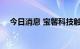 今日消息 宝馨科技触及涨停 走出三连板