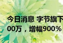 今日消息 字节旗下懂车帝关联公司增资至1000万，增幅900％