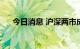 今日消息 沪深两市成交额突破1万亿元