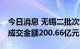 今日消息 无锡二批次集中出让16幅宅地，总成交金额200.66亿元